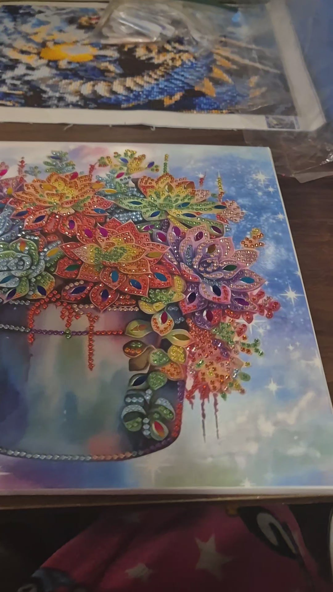 Rhinestone canvas picture